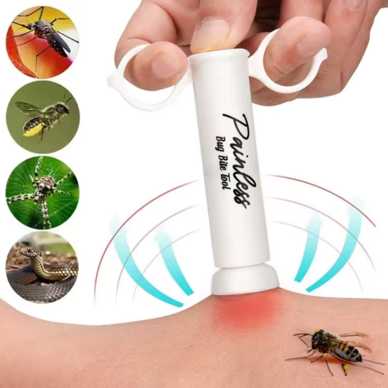 Vacuum Venom Suction Tool Poison Remover Bug Bites Bee Wasp Stings Natural Insect Bite Relief Outdoor Emergency Survival Kit