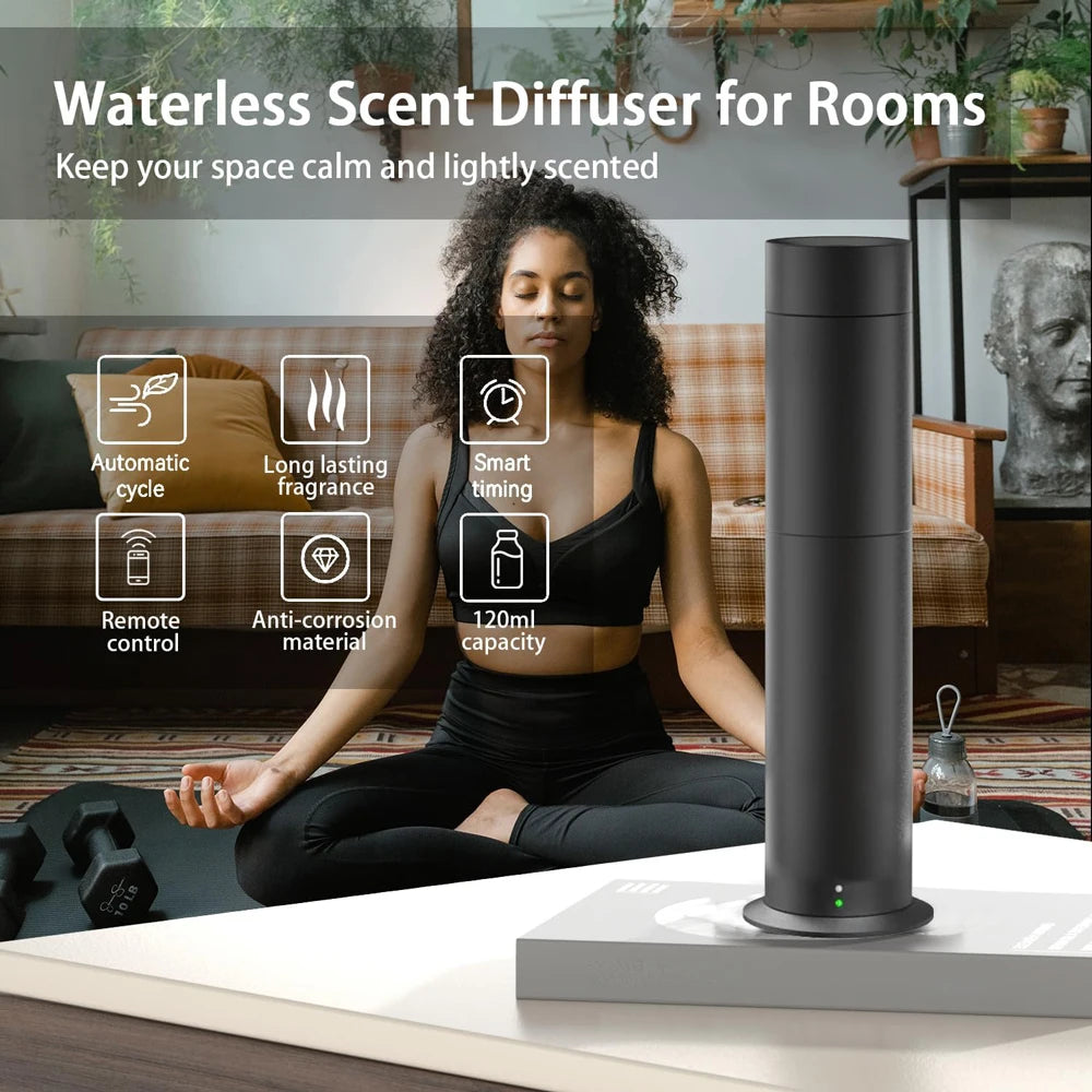 Flavoring Diffuser Waterless Cold Air Diffusers for Essential Oil Home Hotel Remote Control Scent Machine Large Room Fragrance