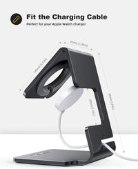 Watch Stand for Apple Watch Magnetic Fast Charger - Desk Charging Stand Holder Dock for Apple Iwatch Series SE3 SE2 Ultra 3, Series 11 10 9 8 7 6 5(49Mm 46Mm 45Mm 44Mm 42Mm 41Mm 40Mm 38Mm)