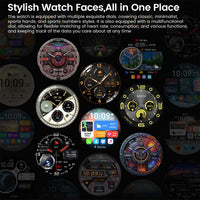 2025 New Mens Smart Watch 360 * 360 Bluetooth Call Smartwatch AMOLED Screen GPS Smart Watches NFC Waterproof Smart Watch for Men