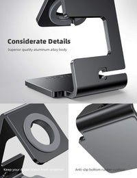 Watch Stand for Apple Watch Magnetic Fast Charger - Desk Charging Stand Holder Dock for Apple Iwatch Series SE3 SE2 Ultra 3, Series 11 10 9 8 7 6 5(49Mm 46Mm 45Mm 44Mm 42Mm 41Mm 40Mm 38Mm)
