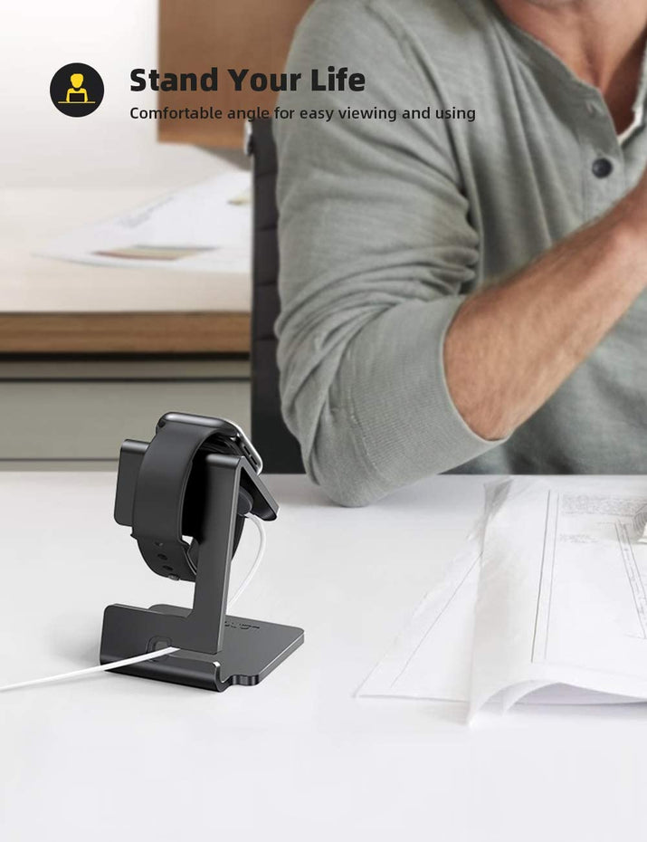 Watch Stand for Apple Watch Magnetic Fast Charger - Desk Charging Stand Holder Dock for Apple Iwatch Series SE3 SE2 Ultra 3, Series 11 10 9 8 7 6 5(49Mm 46Mm 45Mm 44Mm 42Mm 41Mm 40Mm 38Mm)