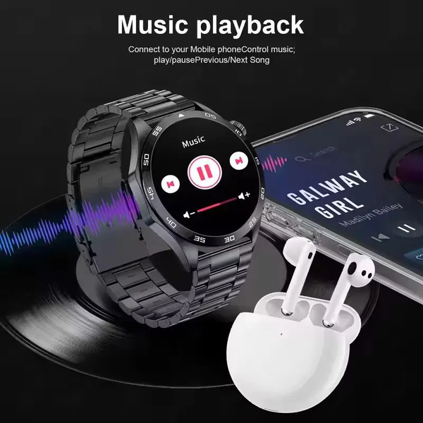 2025 New Mens Smart Watch 360 * 360 Bluetooth Call Smartwatch AMOLED Screen GPS Smart Watches NFC Waterproof Smart Watch for Men