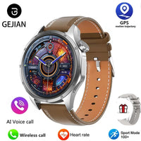 2025 New Mens Smart Watch 360 * 360 Bluetooth Call Smartwatch AMOLED Screen GPS Smart Watches NFC Waterproof Smart Watch for Men
