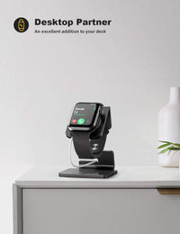 Watch Stand for Apple Watch Magnetic Fast Charger - Desk Charging Stand Holder Dock for Apple Iwatch Series SE3 SE2 Ultra 3, Series 11 10 9 8 7 6 5(49Mm 46Mm 45Mm 44Mm 42Mm 41Mm 40Mm 38Mm)