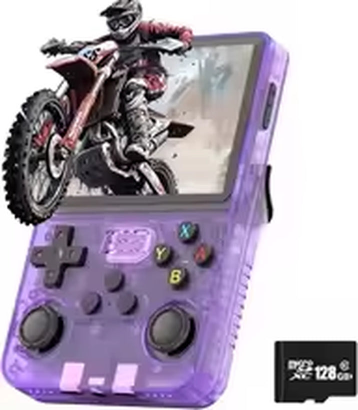 R36S Retro Game Console Handheld Video Arkos 2.0 System 3.5 Inch Single Card Portable Pocket Video Player 64GB 128GB 20000 Games