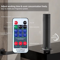 Flavoring Diffuser Waterless Cold Air Diffusers for Essential Oil Home Hotel Remote Control Scent Machine Large Room Fragrance